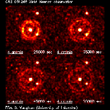 4 panel picture of galactic halo
