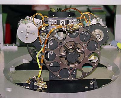 Optical monitor's filter wheel